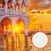 Фреска Ortograf Городской пейзаж 5083 Фактура флок FLK Флизелин (2,7*2,7) Оранжевый, Город/Пейзаж — фото 1, Фрески