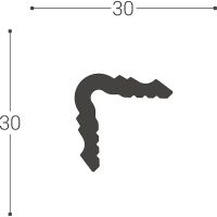 Уголок Bello Deco XPS У 2 00-00104202 2000x30x30 мм — фото 3, Стеновые уголки