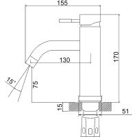 Товар: Смеситель для раковины Ростовская Мануфактура Сантехники SUS128-001F Нержавеющая сталь - фото 7 Смеситель для раковины Ростовская Мануфактура Сантехники SUS128-001F Нержавеющая сталь — фото 7, Смесители
