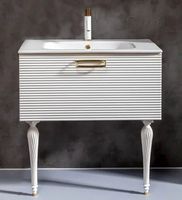 Товар: Тумба под раковину Boheme Armadi Art Vallessi Avangarde Linea 80 842-080-WG подвесная Белая Золото - фото 2 Тумба под раковину Boheme Armadi Art Vallessi Avangarde Linea 80 842-080-WG подвесная Белая Золото — фото 2, Мебель для ванной