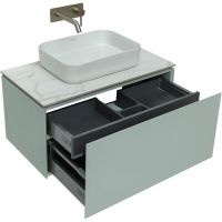 Тумба под раковину Allen Brau Infinity 85 1.21002.PWM подвесная Папирус матовый — фото 6, Тумбы под раковину