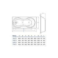 Акриловая ванна Koller Pool Malibu 150x70 без гидромассажа — фото 3, Ванны