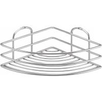 Полка корзина Tekno-tel BK021SSM угловая Нержавеющая сталь — фото 1, Полки для ванной и душа