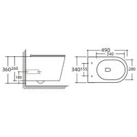 Товар: Унитаз Royce Voodoo RCT-143105WH подвесной с сиденьем Микролифт - фото 3 Унитаз Royce Voodoo RCT-143105WH подвесной с сиденьем Микролифт — фото 3, Унитазы