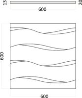 Товар: Гипсовая 3д панель Artpole Cotton M-0041 600x600 мм - фото 4 Гипсовая 3д панель Artpole Cotton M-0041 600x600 мм — фото 4, Гипсовые 3Д панели