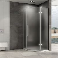 Душевой уголок Abber Ewiges Wasser 90x90 AG05090M профиль Хром стекло матовое — фото 1, Душевые уголки трапеция