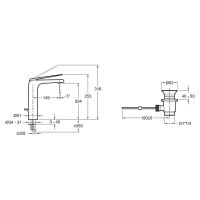 Смеситель для раковины Jacob Delafon Avid Хром арт-E97347-CP — фото 3, Смесители для раковины