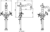 Товар: Смеситель для раковины Boheme Royal Cristal 292-Royal Золото - фото 4 Смеситель для раковины Boheme Royal Cristal 292-Royal Золото — фото 4, Смесители