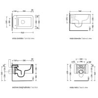 Товар: Унитаз Flaminia Nile NL118 подвесной Белый без сиденья - фото 2 Унитаз Flaminia Nile NL118 подвесной Белый без сиденья — фото 2, Унитазы