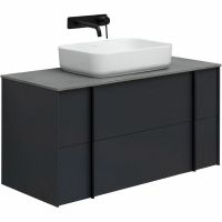 Тумба под раковину Allen Brau Reality 100 1.32007.AM подвесная Антрацит матовый — фото 1, Тумбы под раковину