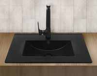 Раковина WeltWasser Deilbach 7517 70 MT-BL 10000005572 Черная матовая — фото 3, Раковины встраиваемые сверху