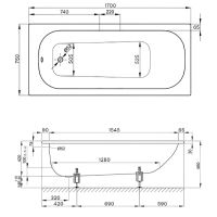 Товар: Стальная ванна Bette Form 170x75 2947-000 AD, PLUS, AR с шумоизоляцией, антискользящим и антигрязевым покрытием - фото 4 Стальная ванна Bette Form 170x75 2947-000 AD, PLUS, AR с шумоизоляцией, антискользящим и антигрязевым покрытием — фото 4, Ванны