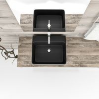 Раковина Esbano Circon 46 ESRNCIRC46MB Черная матовая — фото 4, Раковины накладные