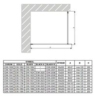 Товар: Душевая перегородка New Trendy Avexa Black 120 EXK-2025 профиль Черный стекло прозрачное - фото 7 Душевая перегородка New Trendy Avexa Black 120 EXK-2025 профиль Черный стекло прозрачное — фото 7, Душевые перегородки