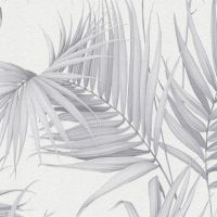 Обои Livingwalls Michalsky 3 36505-4 Винил на флизелине (0,53*10,05) Белый/Серый, Листья — фото 1, Обои для стен