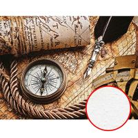 Фреска Ortograf Карты мира 5567 Фактура бархат FX Флизелин (3,6*2,7) Коричневый, Карты/Предметы — фото 1, Фрески