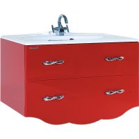 Тумба под раковину Bellezza Версаль 100 4631117270039 подвесная Красная — фото 1, Тумбы под раковину