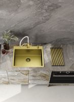 Кухонная мойка Raglo 50 R700.5050.03 Золото матовое — фото 2, Кухонные мойки