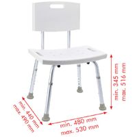 Стул в ванну Ridder Assistent А00602101 Белый Хром — фото 2, Сиденья