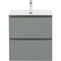 Тумба под раковину Aquanet Джейн 60 335432 подвесная Мисти грин — фото 3, Тумбы под раковину