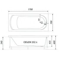 Товар: Акриловая ванна Triton 1ACReal Дюна 170х70 Щ0000046114 без гидромассажа - фото 7 Акриловая ванна Triton 1ACReal Дюна 170х70 Щ0000046114 без гидромассажа — фото 7, Ванны
