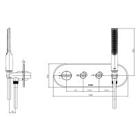 Товар: Смеситель для душа Bossini Apice Z00523.073 с термостатом Черный матовый - фото 5 Смеситель для душа Bossini Apice Z00523.073 с термостатом Черный матовый — фото 5, Смеситель для душа