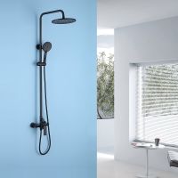 Душевая система Abber Weiss Insel AF8020B Черная матовая — фото 2, Душевые стойки