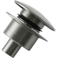 Донный клапан Frap F62-9 click-clack Оружейная сталь — фото 2, Донные клапаны