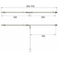 Товар: Душевая дверь Veconi Vianno VN-73 90 VN73-90-01-C4 профиль Хром стекло прозрачное - фото 5 Душевая дверь Veconi Vianno VN-73 90 VN73-90-01-C4 профиль Хром стекло прозрачное — фото 5, Распашные душевые двери