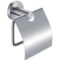 Держатель туалетной бумаги Haiba HB8303 с крышкой Нержавеющая сталь — фото 1, Держатели туалетной бумаги