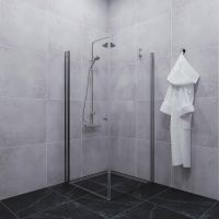 Душевой уголок Triton Форта-Хром 90х90 Щ0000054476 профиль Хром стекло прозрачное — фото 2, Душевые уголки