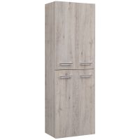 Шкаф пенал Dreja 50 77.0302D подвесной Дуб кантри — фото 1, Пеналы для ванной комнаты