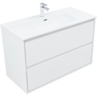 Товар: Тумба под раковину Aquanet Милан 100 336370 подвесная Белый глянец - фото 2 Тумба под раковину Aquanet Милан 100 336370 подвесная Белый глянец — фото 2, Тумбы под раковину