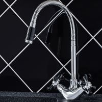 Смеситель для кухни Ростовская Мануфактура Сантехники SL92BL-279F Хром Черный — фото 2, Смесители