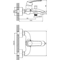 Товар: Смеситель для ванны Orange Alfi M18-100cr Хром - фото 4 Смеситель для ванны Orange Alfi M18-100cr Хром — фото 4, Смеситель для ванны