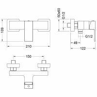 Товар: Смеситель для душа Aquatek Либра AQ1660MB Черный матовый - фото 2 Смеситель для душа Aquatek Либра AQ1660MB Черный матовый — фото 2, Смеситель для душа