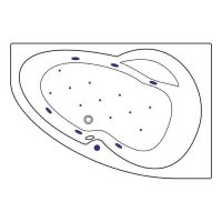 Товар: Акриловая ванна Excellent Newa 160x95 R WAEX.NEP16.RELAX.GL с гидромассажем - фото 7 Акриловая ванна Excellent Newa 160x95 R WAEX.NEP16.RELAX.GL с гидромассажем — фото 7, Ванны