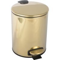 Ведро для мусора Boheme Uno 10426-G Золото — фото 1, Мусорные ведра