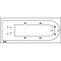 Товар: Акриловая ванна Excellent Aurum Slim 180x80 WAEX.AUR18S.HYDRO+.CR с гидромассажем - фото 4 Акриловая ванна Excellent Aurum Slim 180x80 WAEX.AUR18S.HYDRO+.CR с гидромассажем — фото 4, Ванны