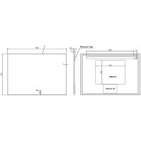 Зеркало Boheme Modern 100x70 543-100-CR с подсветкой Хром с сенсорным выключателем и подогревом — фото 2, Мебель для ванной