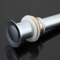 Донный клапан Frap F66 click-clack Хром — фото 2, Донные клапаны