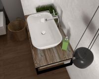 Тумба под раковину 1MarKa Grunge Loft 80П У85845 подвесная Дуб намибия — фото 2, Тумбы под раковину