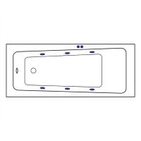 Товар: Акриловая ванна Excellent Ava 170x70 WAEX.AVA17.SOFT.GL с гидромассажем - фото 5 Акриловая ванна Excellent Ava 170x70 WAEX.AVA17.SOFT.GL с гидромассажем — фото 5, Ванны