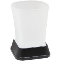 Стакан для зубных щеток WasserKRAFT Amper Black K-5428B Черный матовый — фото 1, Мыльницы