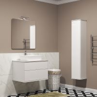 Зеркало Creto Stella 80 16-CRE80 Белое — фото 3, Зеркала в ванную комнату