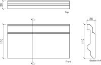 Плинтус гибкий Европласт 1.53.101 2000x110x26 мм — фото 3, Плинтуса напольные