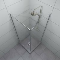 Душевой уголок Triton Терра-Хром 90х90 Щ0000053609 профиль Хром стекло прозрачное — фото 6, Душевые уголки