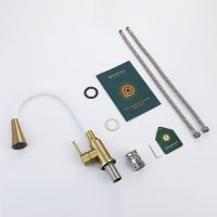 Смеситель для кухни Splenka S201.4308.03 Золото матовое Белый — фото 10, Смесители для кухни