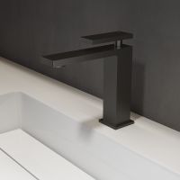 Смеситель для раковины Vincea Dice Черный матовый арт-VBF-2DS1MB — фото 3, Смесители для раковины