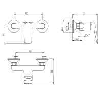 Товар: Смеситель для душа Migliore Laguna 26084 Хром - фото 2 Смеситель для душа Migliore Laguna 26084 Хром — фото 2, Смеситель для душа